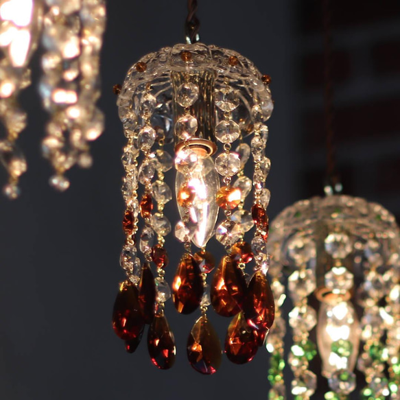 2. 希少！mini フランス アンティーク シャンデリア ライト 吊り下げ 2. 希少！mini フランス アンティーク シャンデリア ライト 吊り下げ