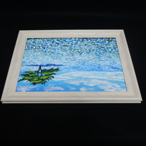 油絵 絵画 【ネモフィラ畑】 ネモフィラ畑】#油彩画 #芸術 #油絵 #絵 #アート #oilpainting
