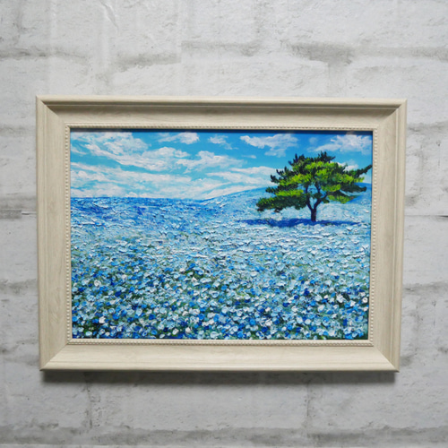 油絵 絵画 【太陽の光の道】 絵画 HR 通販 14896679｜Creema