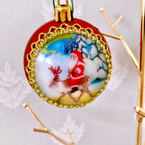 ☆オーロラの夜 クリスマスオーナメントオーナメントボール クリスマス