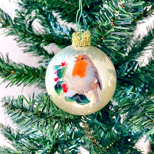 ☆唄うロビン ヨーロッパコマドリクリスマスオーナメント オーナメント