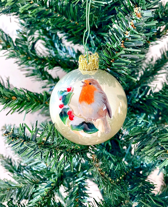 ☆唄うロビン ヨーロッパコマドリクリスマスオーナメント オーナメント