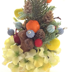 フルーツツリー     （造花、フルーツ、父の日、クリスマス、リス、小さめ） 4枚目の画像