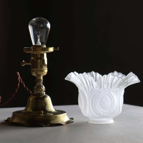 アンティーク◇ビクトリアン◇ヴァセリンガラス花瓶