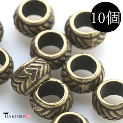 [10 件] 金屬珠 ★ m1 / Antique ★ Spacer Rondel Hole 大配件 第1張的照片