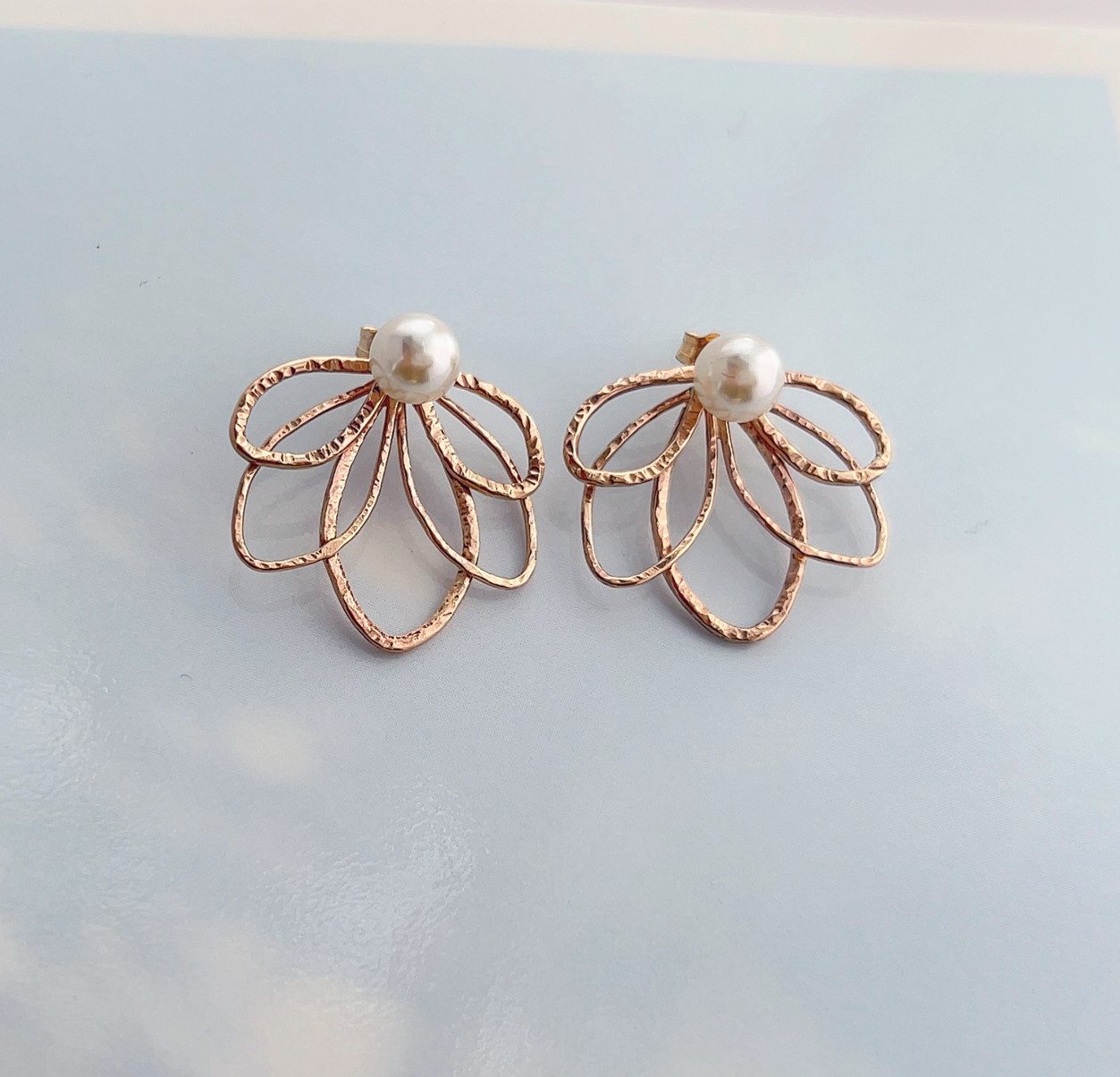 【Gently】 14kgfピアス/パール　ゴールド　フォーマル　入学式　卒業式　ハレの日