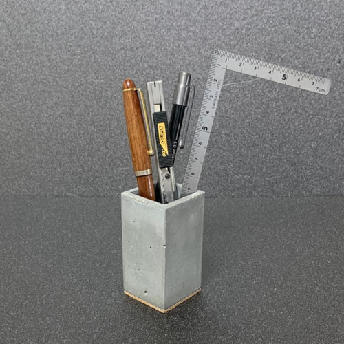 ペン立てシングルボックス コンクリート製 -コンクリート/モルタル