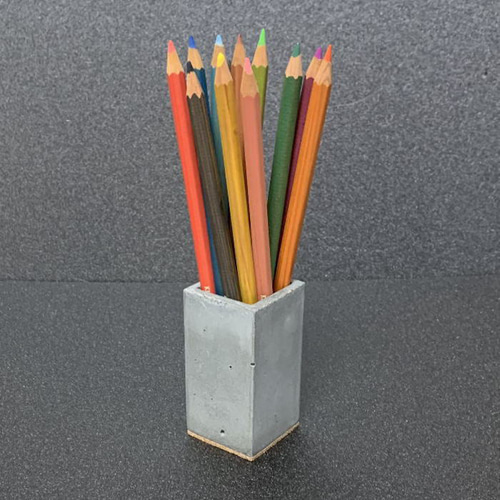 ペン立てシングルボックス コンクリート製 -コンクリート/モルタル