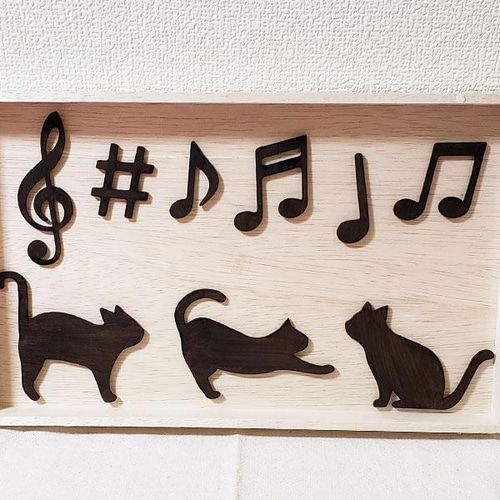 猫 壁飾り 送料無料】ウォールアクセント アイアンアート 壁飾り 壁掛け 2匹の