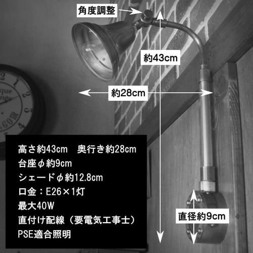 スチームパンクスタイル 照明 生きよ 2灯