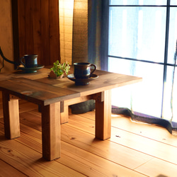 囲炉裏風ローテーブル 古風 アンティーク 木製【受注制作】 8枚目の画像