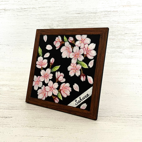 季節の花＊桜（受注制作）✨チョークアート・原画 絵画 にじいろ