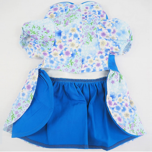 ワンピース 和柄 花柄 着物風 ドックウェア 犬 服 犬服 犬の服 猫