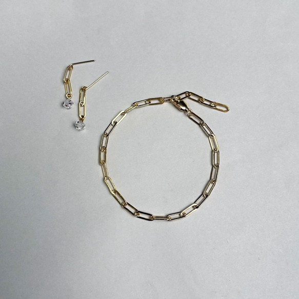 Chain bracelet  14KGF 1枚目の画像