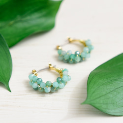 エメラルド ピアス（フープ） の人気通販｜Creema(クリーマ) 国内最大