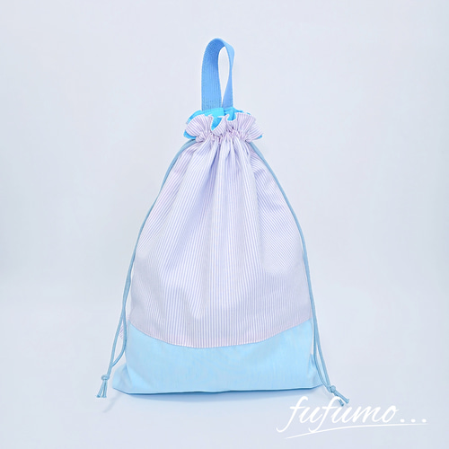 入園入学準備品5点セット＊ブルーストライプ その他入園グッズ fufumo