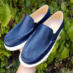 ◇本革ローファー◇男女兼用◇スニーカーソール仕様◇無地◇シンプル