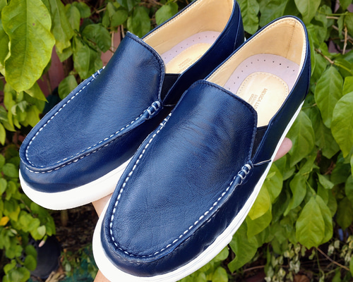 ネイビー レザー ローファー 1d0d5d1a4adc6913b01e8917c72c6b