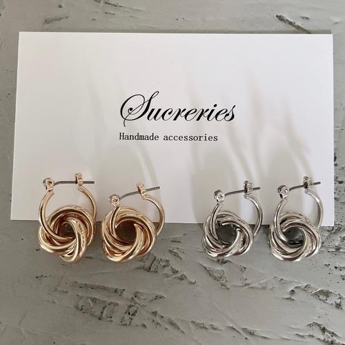 3連リング ピアス ゴールド ピアス（その他） sucreries 通販 12900041 