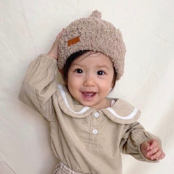 ˏˋ名入れˎˊ˗モコモコどんぐり帽子 出産祝いや特別な贈り物に 帽子