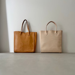 plain tote bag　姫路レザー 12枚目の画像