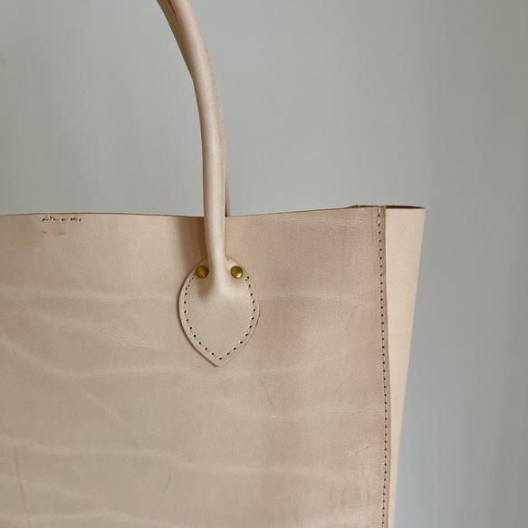 plain tote bag　姫路レザー 4枚目の画像