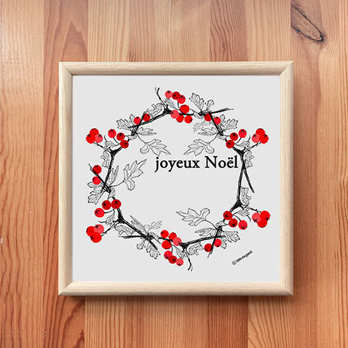 クリスマスリース joyeux noel