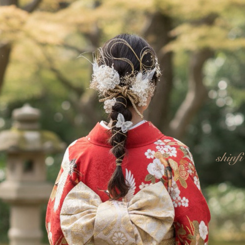 金箔ヘア✨水引✨蝶々✨ヘッドドレス☆ウエディング☆結婚式☆卒業式