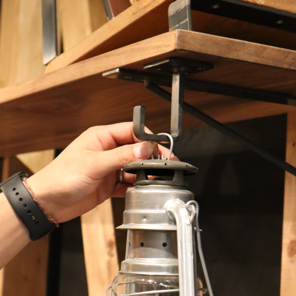 ＼送料無料／[Peck]日本製アイアンフック 取付簡単 店舗什器 荷物掛け 傘掛け フック 引っ掛け 収納 吊下-66- 12枚目の画像