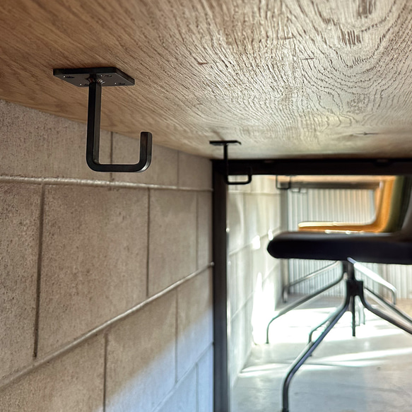 ＼送料無料／[Peck]日本製アイアンフック 取付簡単 店舗什器 荷物掛け 傘掛け フック 引っ掛け 収納 吊下-66- 16枚目の画像