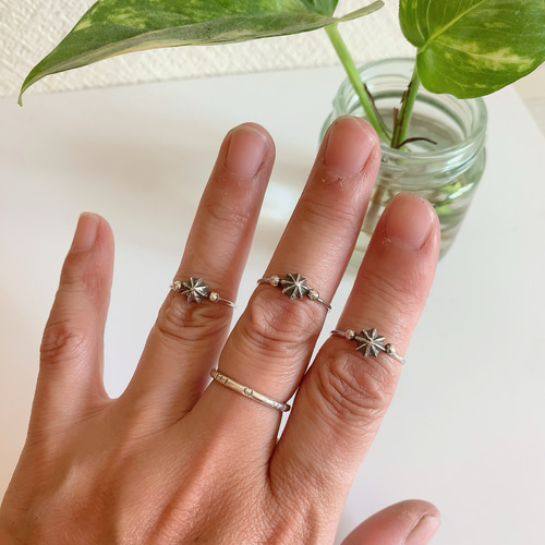 小さなアポロコンチョのシルバーリング| Basic |Silver950 |受注制作