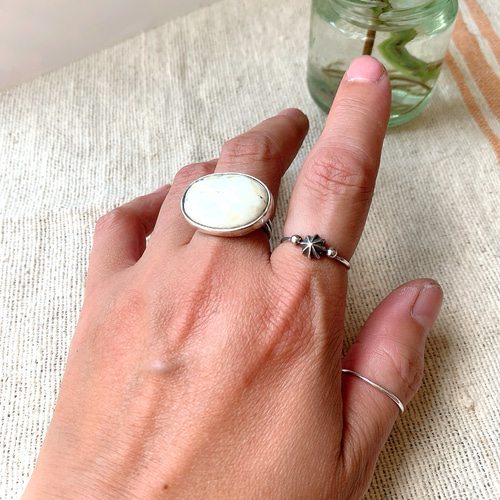 小さなアポロコンチョのシルバーリング| Basic |Silver950 |受注制作