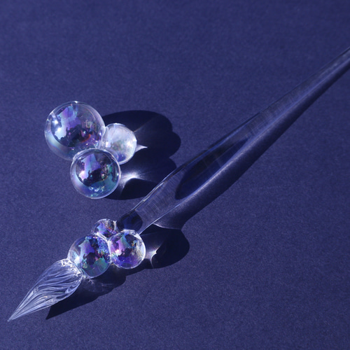 飾って使えるガラスペン しゃぼん玉 ガラスペン シャボン玉 ペン・筆記