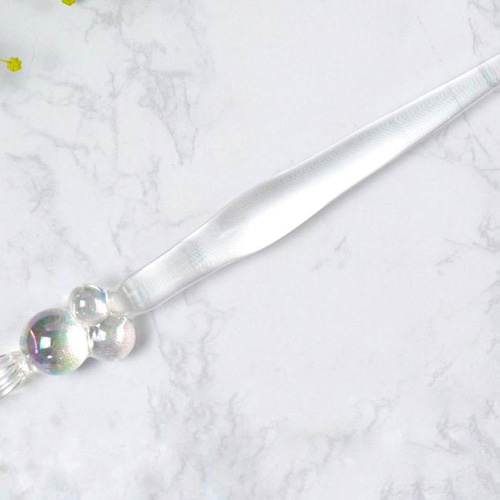 飾って使えるガラスペン シャボン玉ガラスペン ペン・筆記用具 MOKUReN