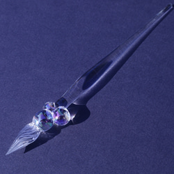 飾って使えるガラスペン しゃぼん玉 ガラスペン シャボン玉 ペン・筆記