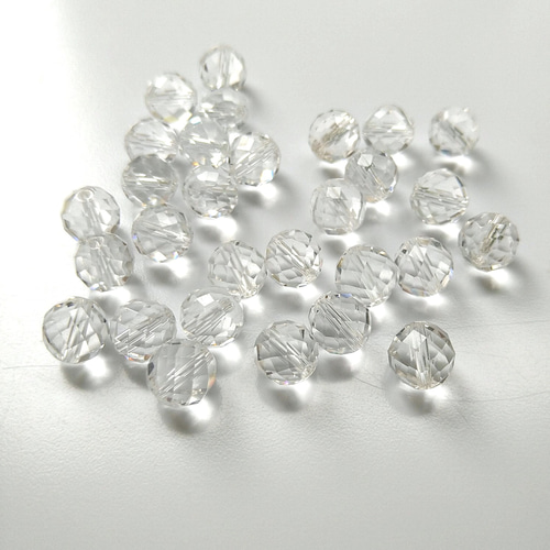 6～12mm 64面カット ヒマラヤ水晶 高品質 天然石 ラウンドカット