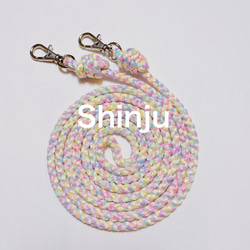 【京都くみひも×尾州かすり染】 伝統技術のコラボ！かわいいスマホショルダー スマホストラップ※送料無料※ 8枚目の画像