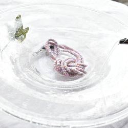 【京都くみひも×尾州かすり染】 伝統技術のコラボ！かわいいスマホショルダー スマホストラップ※送料無料※ 3枚目の画像