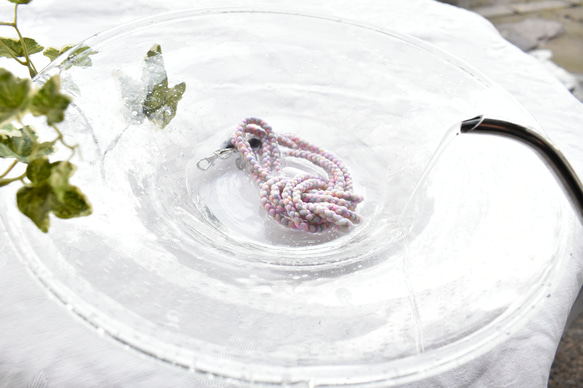 【京都くみひも×尾州かすり染】 伝統技術のコラボ！かわいいスマホショルダー スマホストラップ※送料無料※ 3枚目の画像