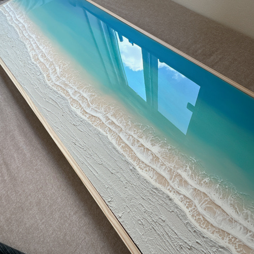 送料無料】レジンオーシャンアート☆絵画 ハワイ インテリアパネル