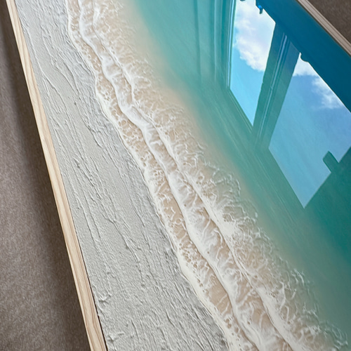 送料無料】レジンオーシャンアート☆絵画 ハワイ インテリアパネル