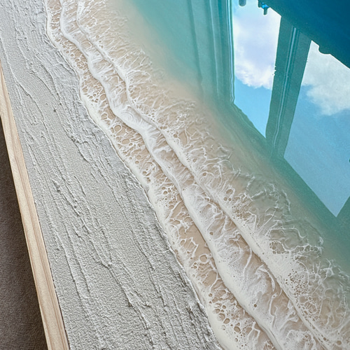 送料無料】レジンオーシャンアート☆絵画 ハワイ インテリアパネル