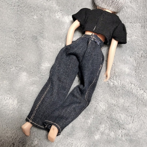 2点セット へそ出し パンツ Tシャツ リカちゃん ハンドメイド 服