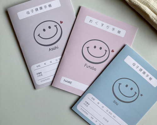 ミンメイ★スマイリー★ニコちゃん【お薬手帳ケース★他】 SALE☆スマイリー☆ニコちゃん【お薬手帳ケース☆通帳ケース