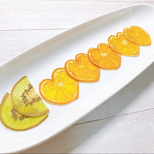 押しフルーツ ハートみかん5枚＊ドライフルーツ その他素材 N&A