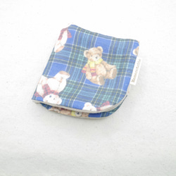ふわもこハンカチ｜テディベアチェック-Teddy Bear Check-｜L・20×20cm｜ガーゼハンカチ 10枚目の画像