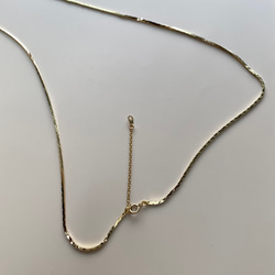 [已售出 200 多條！ ] 可調長度 24k 金 GP 蛇鏈項鍊（可依您想要的長度製作！） 第7張的照片