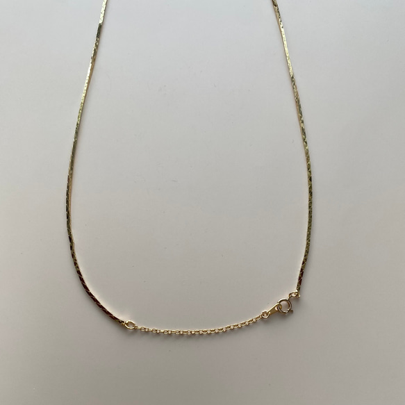 [已售出 200 多條！ ] 可調長度 24k 金 GP 蛇鏈項鍊（可依您想要的長度製作！） 第6張的照片