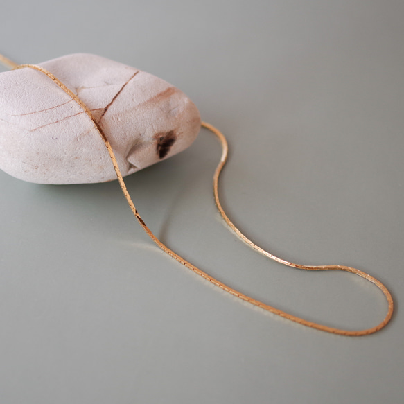 [已售出 200 多條！ ] 可調長度 24k 金 GP 蛇鏈項鍊（可依您想要的長度製作！） 第10張的照片