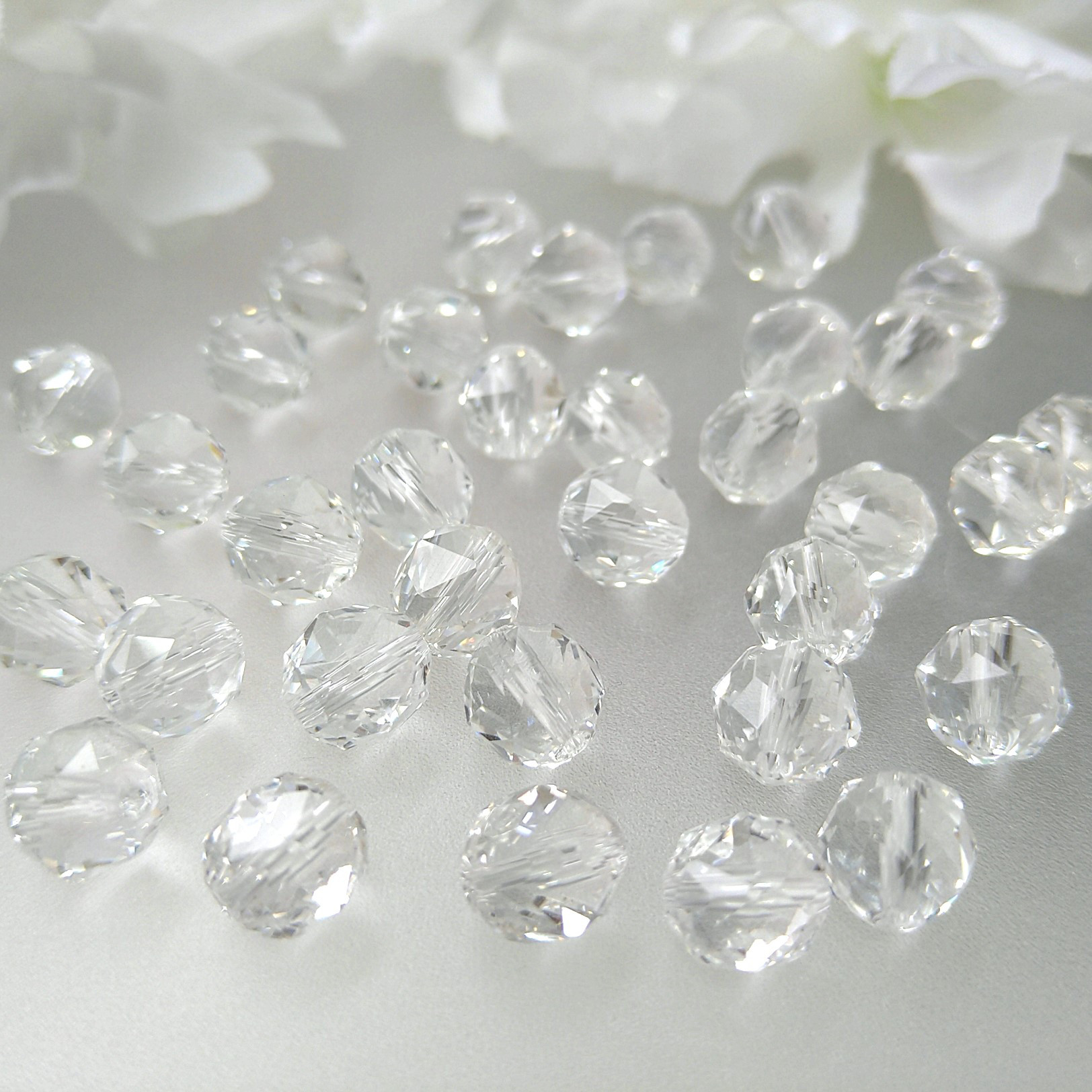 H1★特別ご提供★神秘的にして最強☆【ヒマラヤ水晶カット16mmラウンド連】❤ H1☆特別ご提供☆神秘的にして最強☆【ヒマラヤ水晶カット16mmラウンド